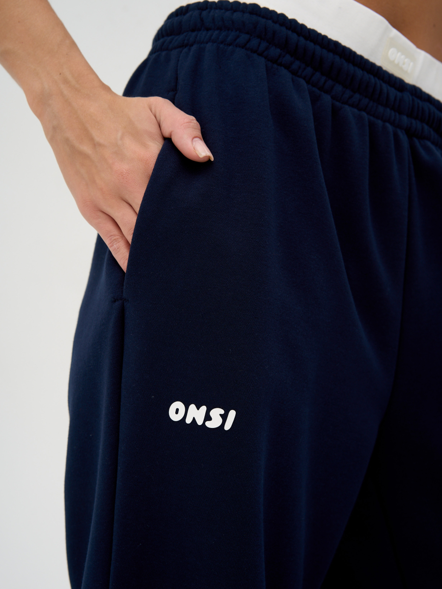 Брюки с застёжкой утепленные ONSI, цвет: dark blue,  купить онлайн