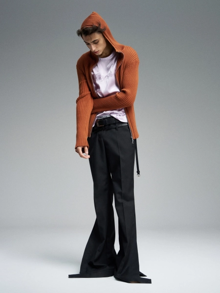 Кардиган с капюшоном WALK OF SHAME, цвет: коричневый, KNC006/FW2526 купить онлайн