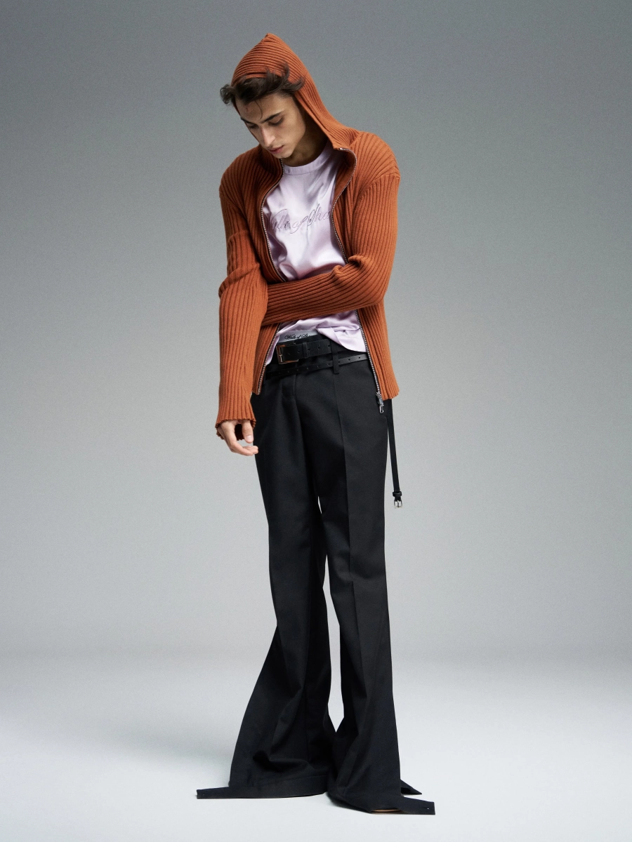 Кардиган с капюшоном WALK OF SHAME, цвет: коричневый, KNC006/FW2526 купить онлайн