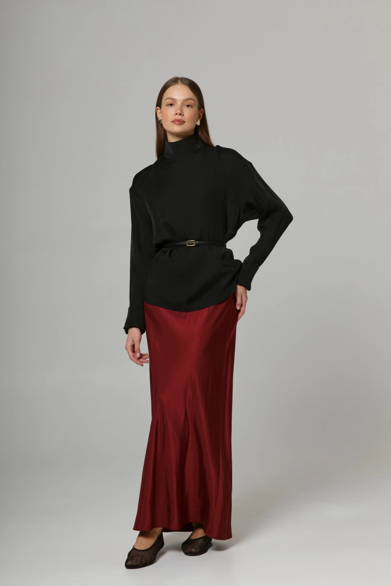 Блуза из органзы из лиоцелла Ricoco, цвет: Черный, 5018/2 купить онлайн