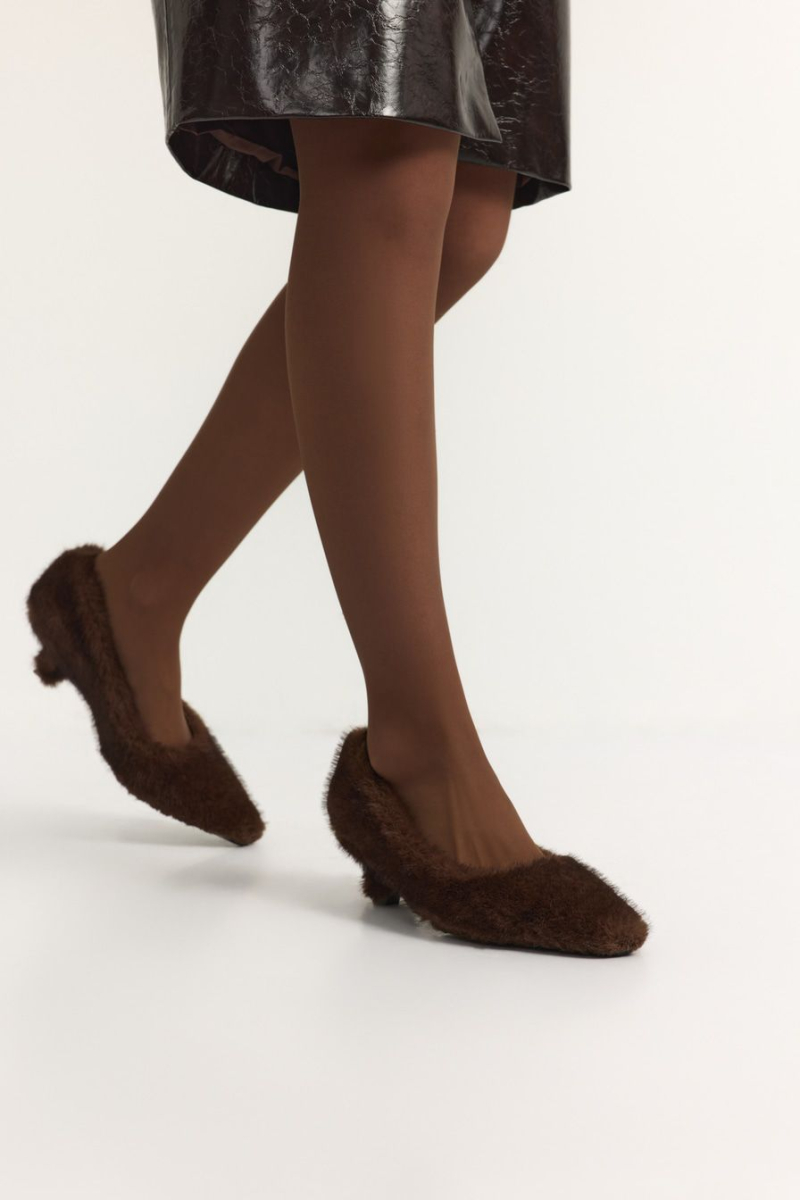 Туфли из экомеха Lera Nena, цвет: коричневый LNU.104.18616.700 купить онлайн