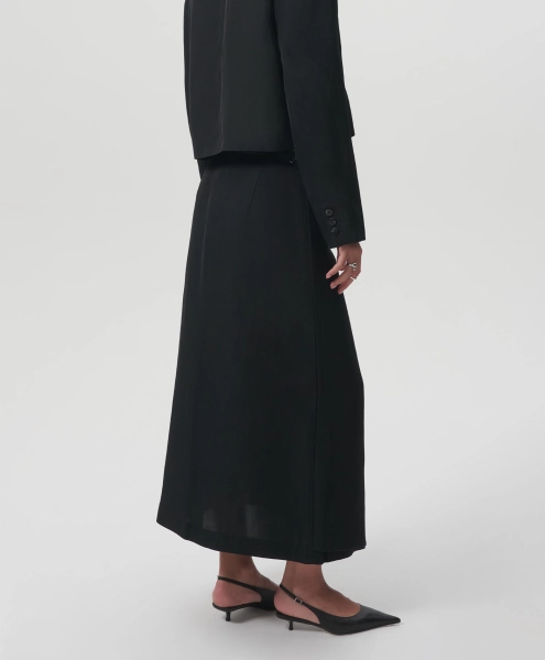 Юбка средней посадки с асимметричным дизайном GLVR, цвет: Черный,  купить онлайн