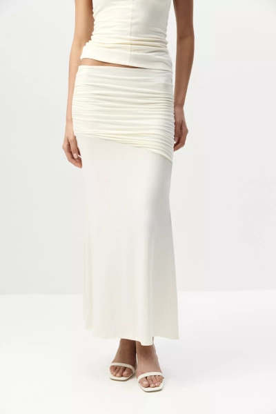Юбка-годе из вискозы Charmstore, цвет: ванильный, 216-53265-113 купить онлайн