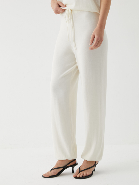Вязаные брюки-баллоны Marou, цвет: молочный, Mar_26021008 купить онлайн