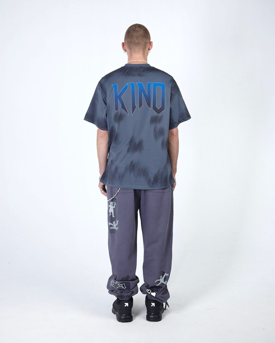 Джоггеры KINO DRAWINGS PATCH DUST BLUE ASIA ST 71, цвет: синий, Ast71.kino-jogg-draw-dustblue купить онлайн