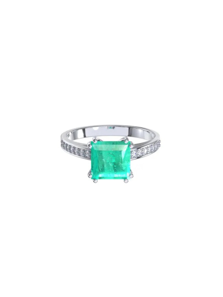 Кольцо с горным хрусталём и фианитами Tosya Store, цвет: серебро, 1101659-05655 купить онлайн