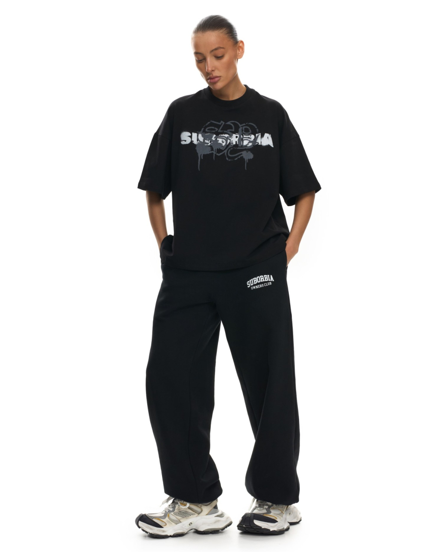 Футболка с принтом Suborbia, цвет: Черный-белый,  купить онлайн