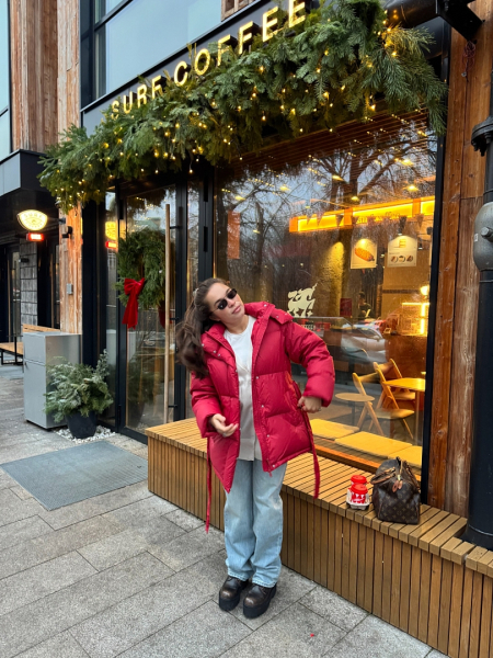 Куртка с наполнителем из пуха и пера Ricoco, цвет: красный, 5008/5 купить онлайн