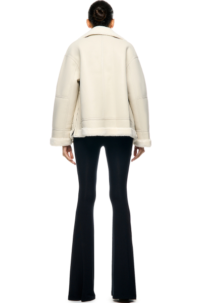 Куртка - косуха с мехом SODAMODA, цвет: белый, 15716 купить онлайн