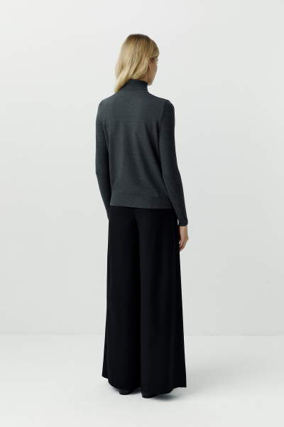 Водолазка вязаная классическая Charmstore, цвет: антрацит, 302-17584-892 купить онлайн