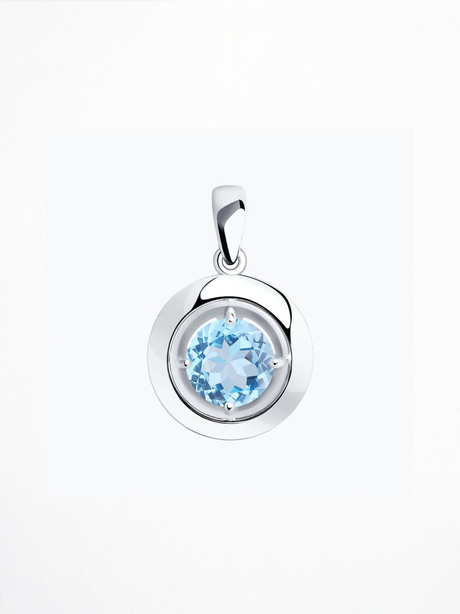 Подвеска с топазом
