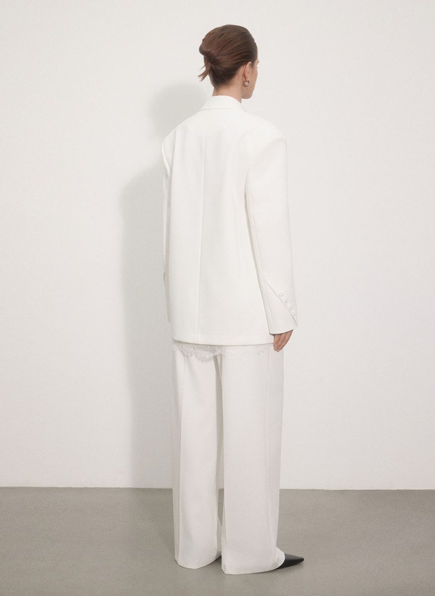 Жакет объемный ALL WE NEED, цвет: молочный, 2512W12122-21 купить онлайн