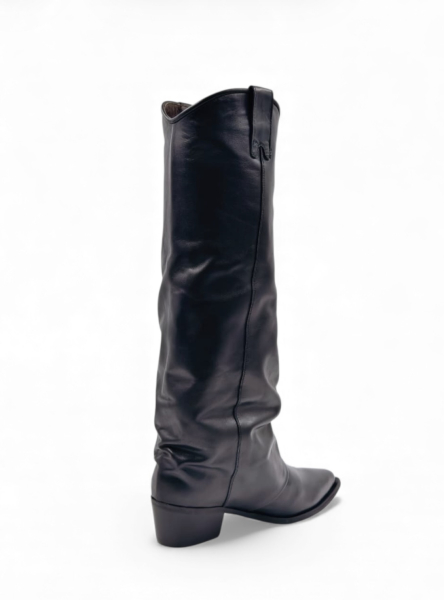 Сапоги демисезонные из натуральной кожи GRANDERA, цвет: Черный 288-11944 (902) купить онлайн