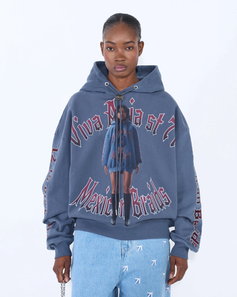 Худи MEXICAN BRAIDS PARIS BLUE