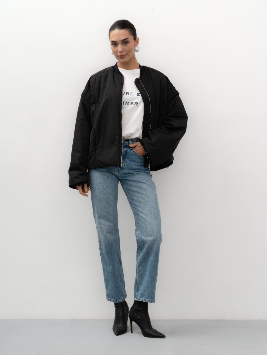 Бомбер "Ночка" TRES, цвет: Черный, НФ-00002747 купить онлайн