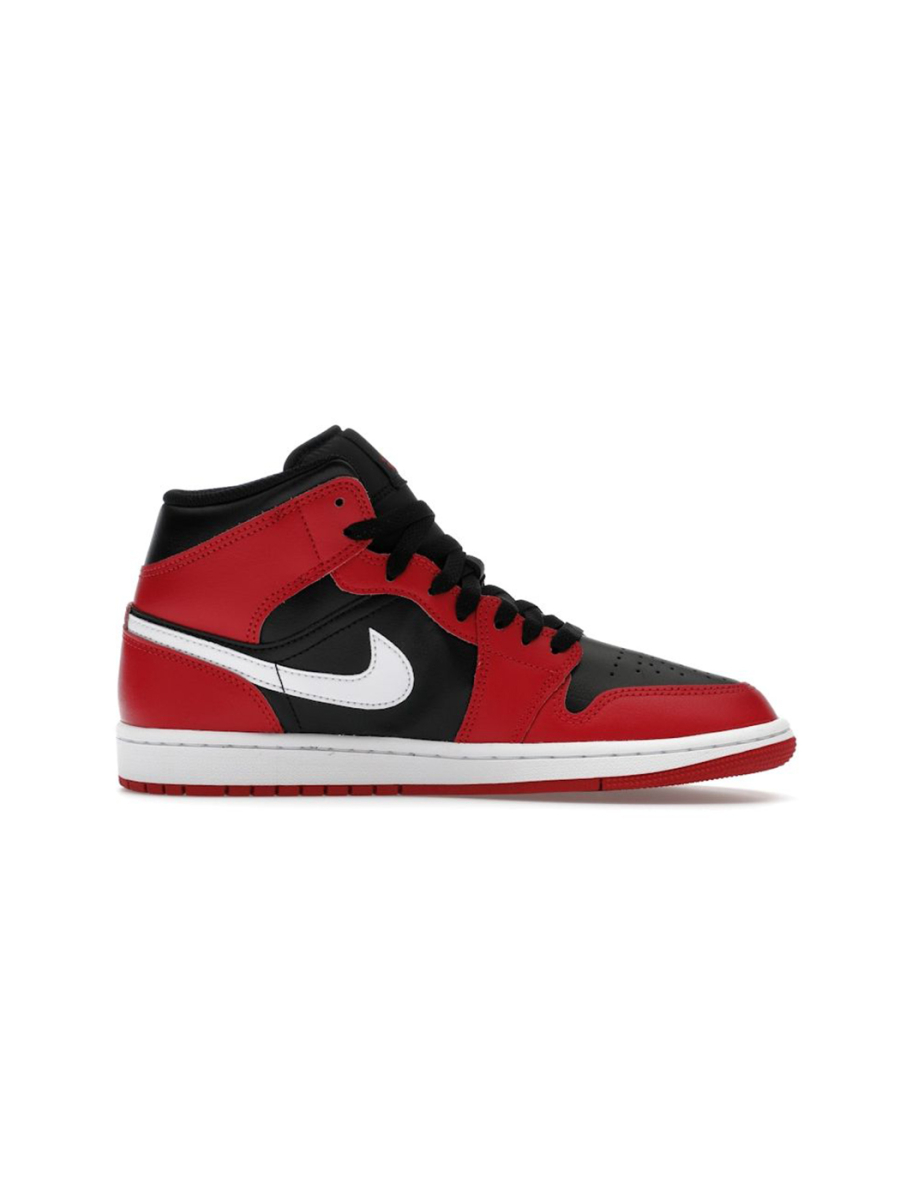 Кроссовки мужские Jordan 1 Mid "Gym Red Black White" NKDADDYS SNEAKERS, цвет: красный DQ8426-061 купить онлайн