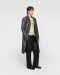 Пальто Однобортное Vintage Leather Coat