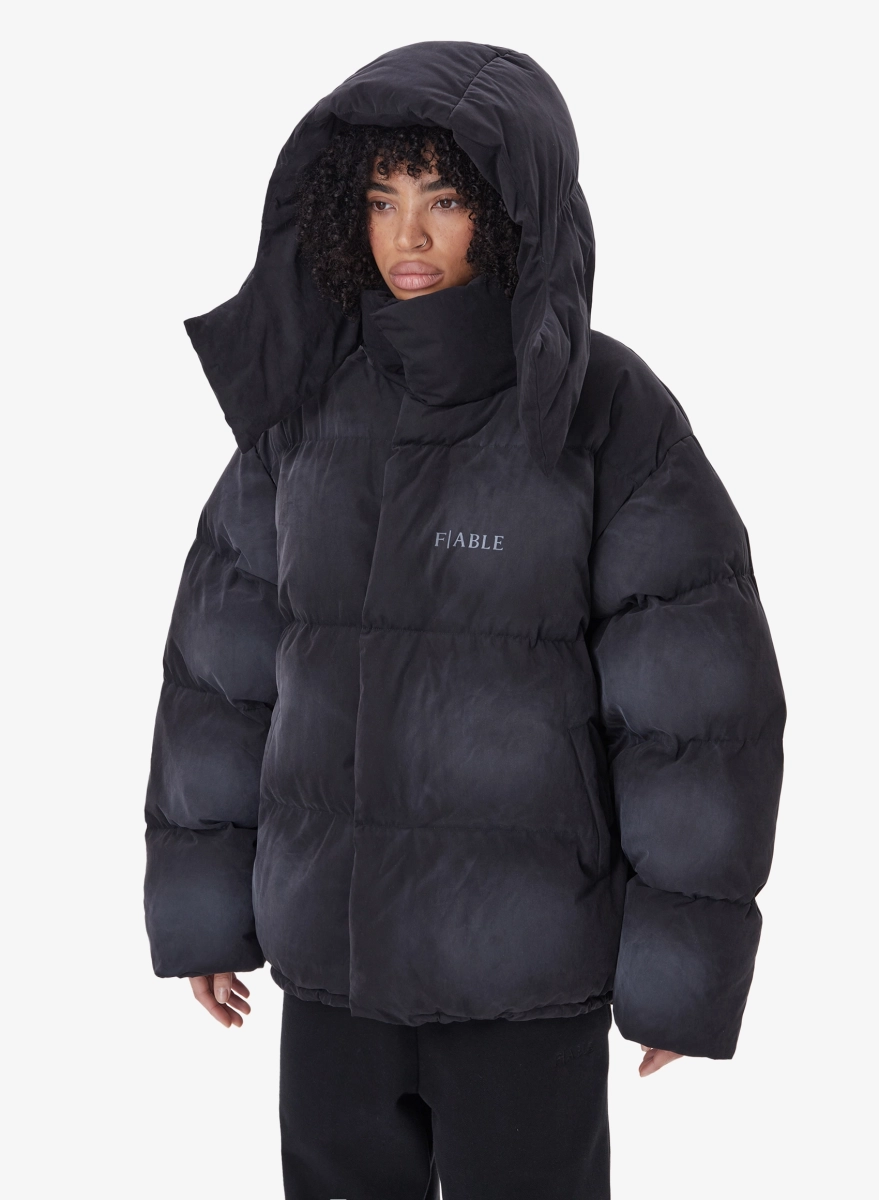 Пуховик DESTRESSED FABLE, цвет: темно-серый, PFFR-FBL-DSTRSD-GRPHT купить онлайн