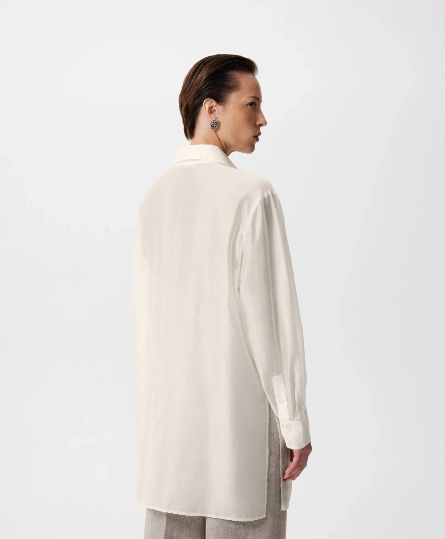 Блузка удлиненная GLVR, цвет: молочный, 225G33GAC2202 купить онлайн