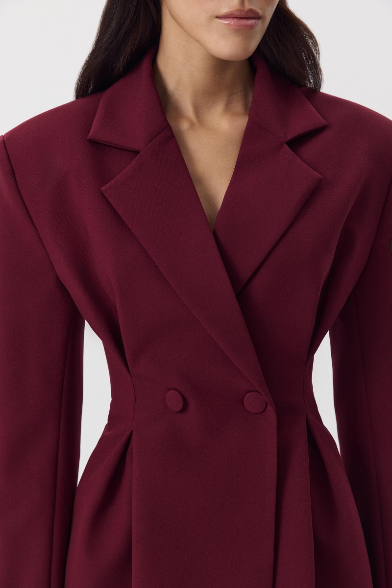 Жакет с защипами Charmstore, цвет: винный, 109-396103-451 купить онлайн