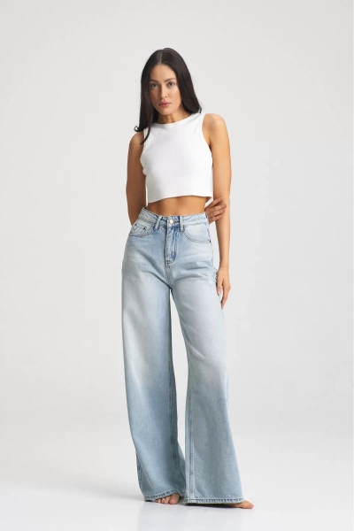 Джинсы WIDE Light Blue Erist store, цвет: голубой, НФ-00001126 купить онлайн