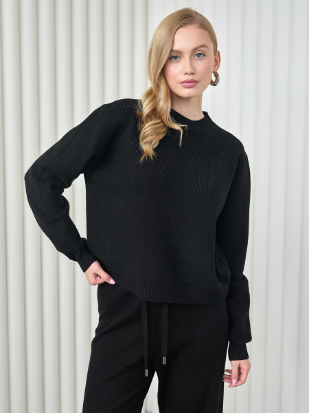 Костюм джемпер с брюками I.B.W., цвет: Черный, KJ109 купить онлайн