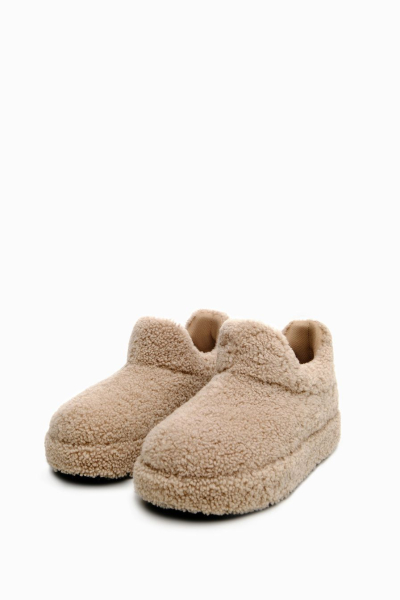 Меховые укороченные ботинки Lera Nena, цвет: бежевый LN.405.12240.110 купить онлайн