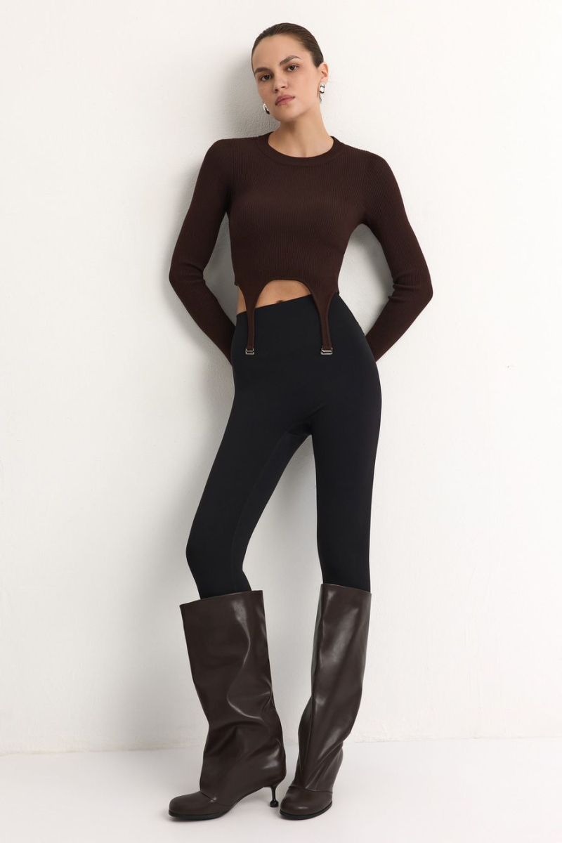 Сапоги с широким голенищем Lera Nena, цвет: коричневый LNU.402.18692.700 купить онлайн