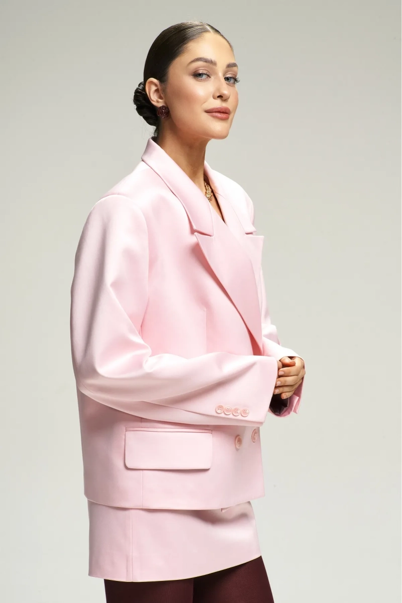Жакет атласный Pink Erist store, цвет: розовый, НФ-00002944 купить онлайн