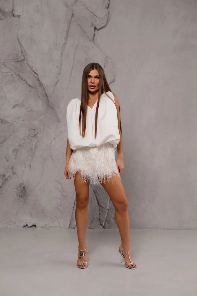 Топ баллон MINI, цвет: молочный, НФ-00000462 купить онлайн