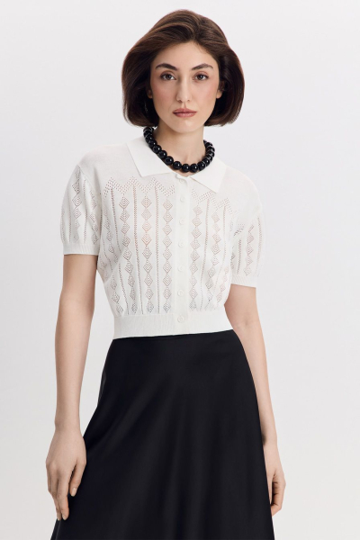 Кардиган из смесовой вискозы TOPTOP, цвет: молочный, TT.051.17427.120 купить онлайн
