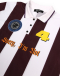 Футболка-поло STRIPES JERSEY SORRY, I’M NOT, цвет: Бордовый,  купить онлайн