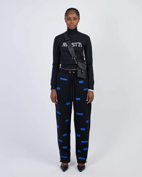 Джоггеры KINO PATTERN LOGO 580GR ASIA ST 71, цвет: Черный, Ast71.kino-jogg-pattern-bl купить онлайн