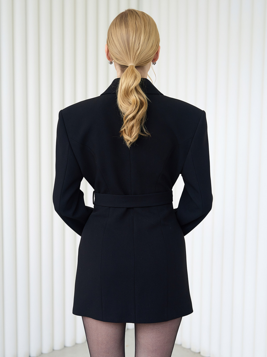 Жакет-платье с бахромой I.B.W., цвет: Черный, EJ011 купить онлайн