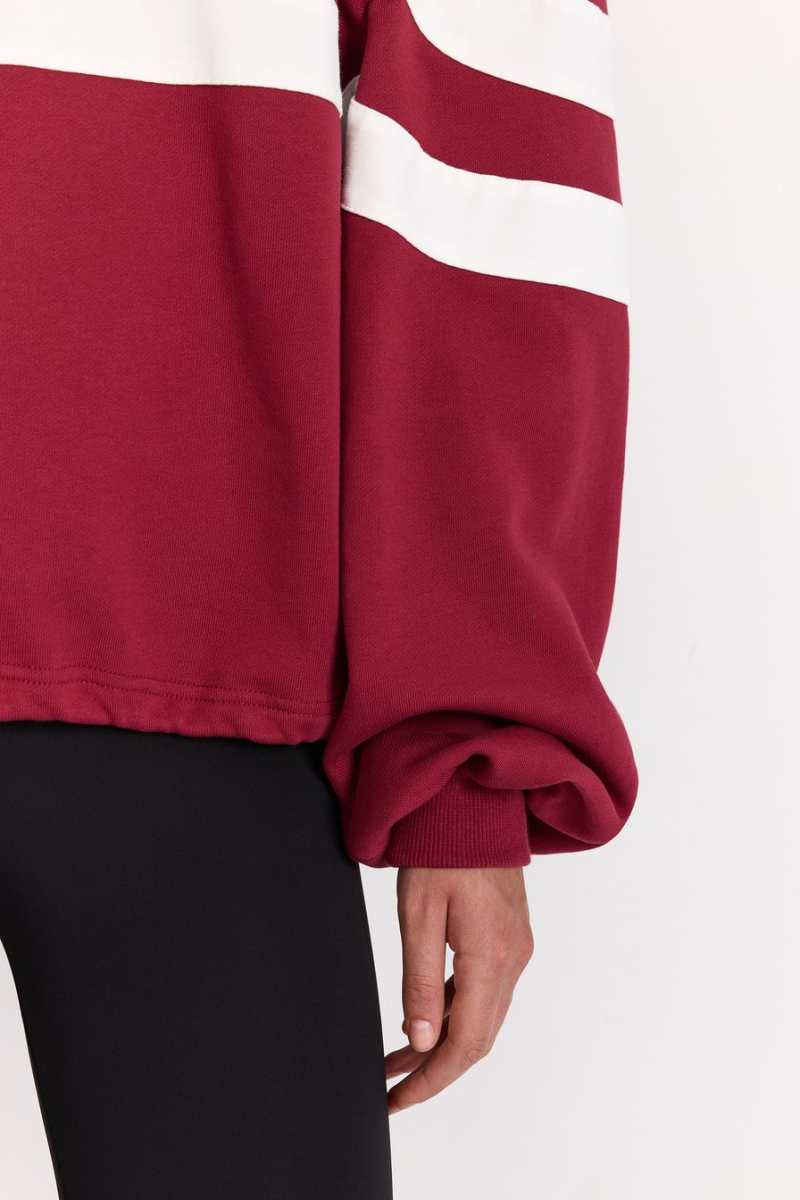 Свитшот из 100% хлопка TOPTOP, цвет: бордовый с принтом, TT.053.17778.331 купить онлайн