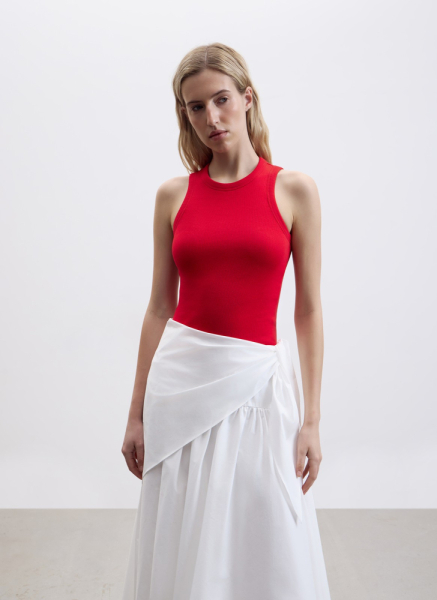 Майка в рубчик