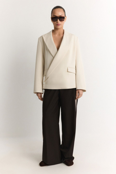 Жакет с запахом TOPTOP, цвет: молочный, TT.060.19436.120 купить онлайн