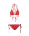 Bella Red Hot | Классический низ на завязках с кольцами ANVIBE, цвет: красный  |новая коллекция купить онлайн