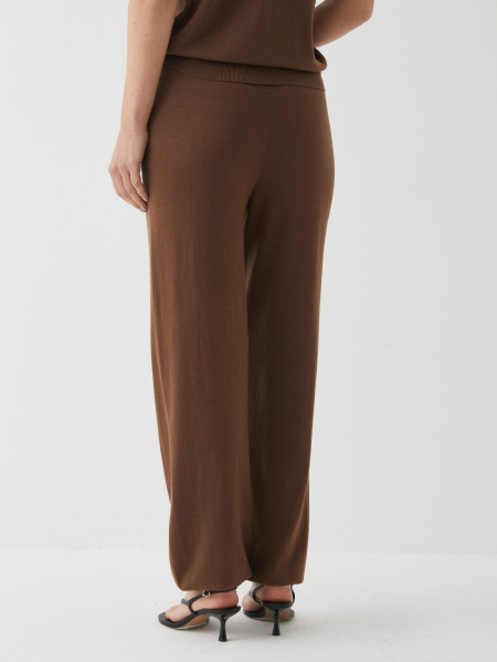 Вязаные брюки-баллоны Marou, цвет: коричневый, Mar_26021008 купить онлайн