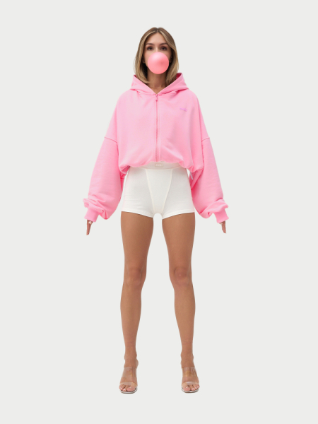 Crop Худи утепленное с кулиской