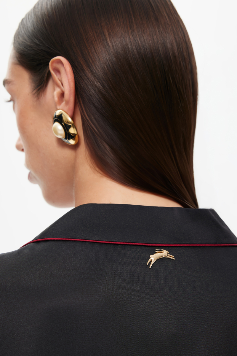 Блузка пижамная с принтом DREAMS BY ALENA AKHMADULLINA, цвет: Черный, 225102050204324/203000 купить онлайн