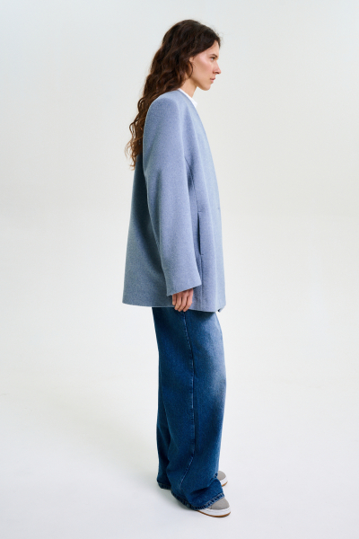 Пальто-пиджак без лацканов LIGHT BLUE Label .B, цвет: LIGHT BLUE, Jc.30.4.0321/2.0225LB купить онлайн