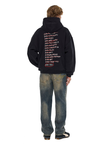 Худи на молнии с принтом FRHT, цвет: Черный HDZPFVCKBK | новая женская коллекция купить онлайн