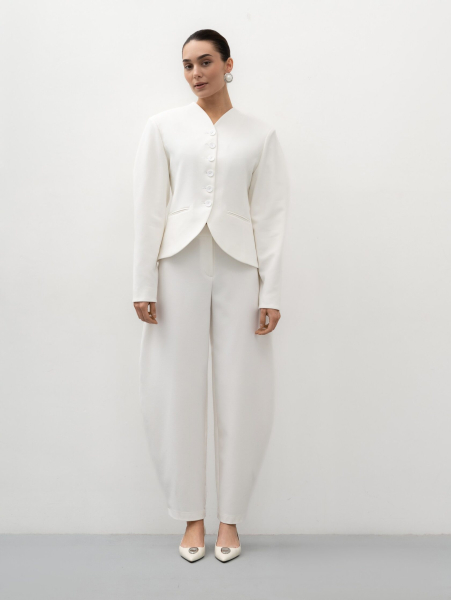 Жакет приталенный TRES, цвет: молочный, НФ-00002731 купить онлайн