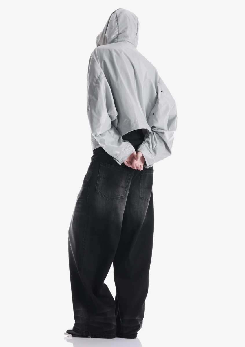 Широкие джинсы KRAKATAU, цвет: Черный, Ru223-1 купить онлайн