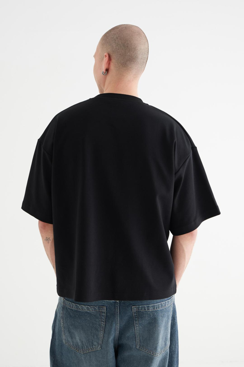 Футболка укороченная «Драма» CULTBASE, цвет: Черный,  купить онлайн