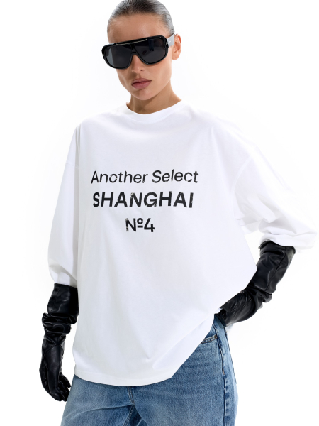 Лонгслив "Шанхай" ANOTHER SELECT, цвет: белый, 00133 купить онлайн