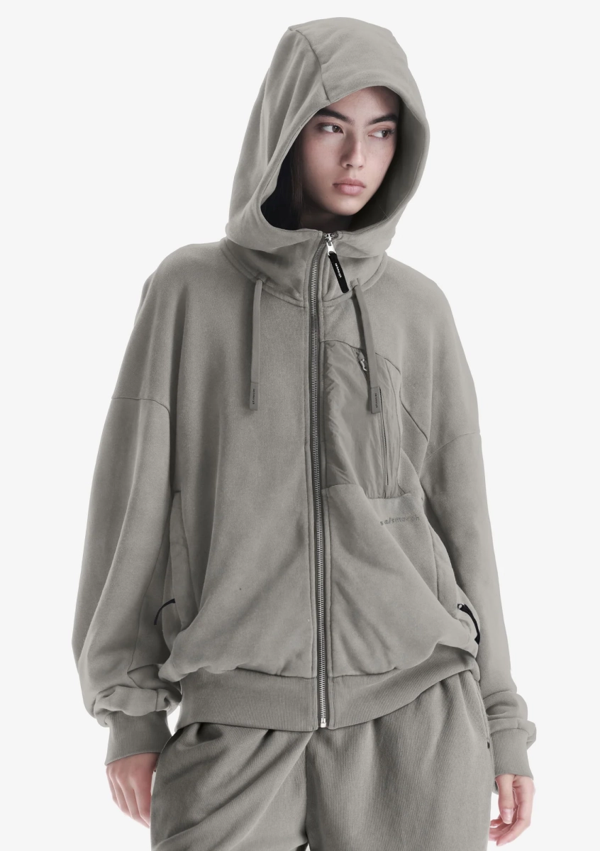 Худи на молнии KRAKATAU, цвет: лунный туман, Fu121-27 купить онлайн