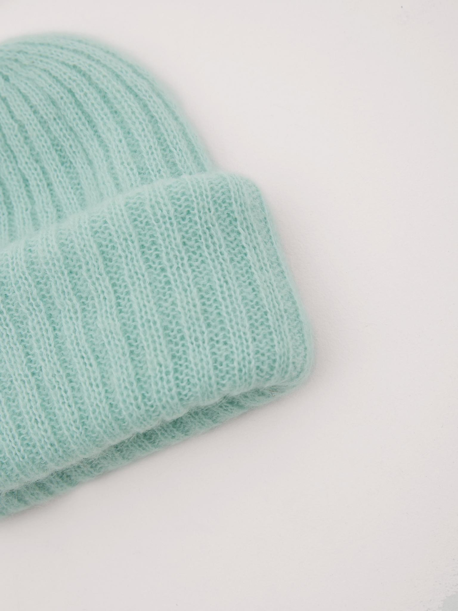 Шапка из объёмной пряжи Chaika, цвет: бирюзовый SH-135 купить онлайн