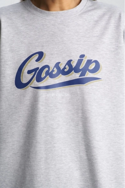 Лонгслив GOSSIP Erist store, цвет: Светло-серый, НФ-00001680 со скидкой купить онлайн